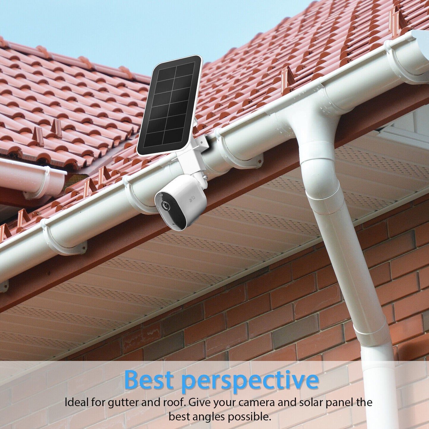 Dual Gutter Mount for iTronCAM and Solar Panel
